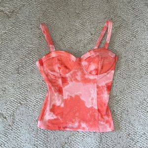 Tie Dye Tank top with zip up back